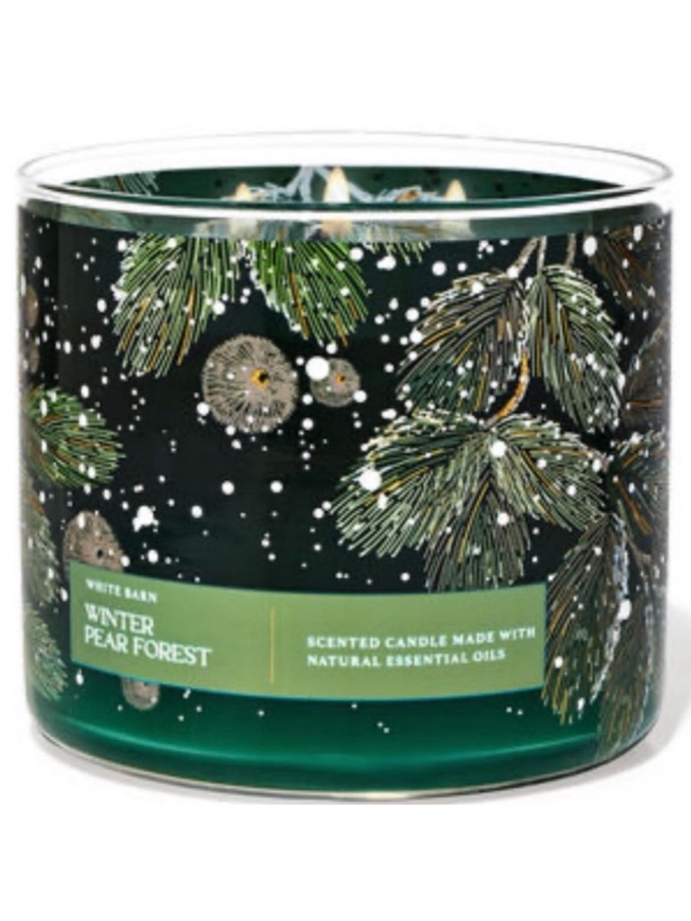 Bath & Body Works Winter Pear Forest 3 Wick Candle